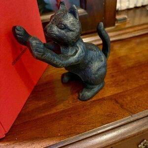 Cat Bookend Doorstop Cast Iron